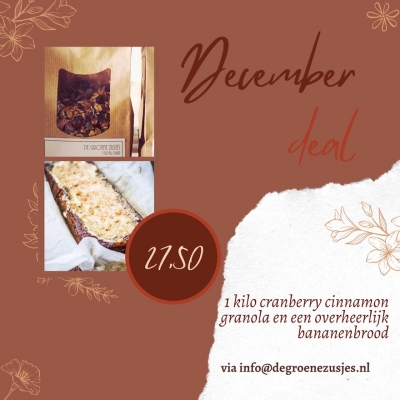 December deal - Granola 1kg en bananenbrood